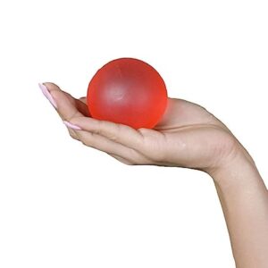 MINSALES Gel Exercise Ball Wrist Muscles Strengthening and Stress Relief for Hand, Gel Exercise Ball Extra Soft – Red…