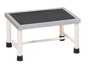 Stool with Anti Slippery Bed Side Single Foot Step/ Rubber Coating Top Medical Furniture for Hospital / Clinic / Nursing Home and Domestic Use…